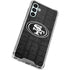 NFL San Franciso 49ers Black & White Galaxy A13 5G Clear Case