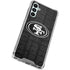 NFL San Franciso 49ers Black & White Galaxy A14 5G Clear Case