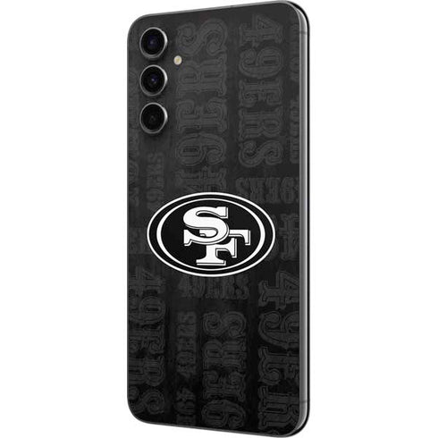 NFL San Franciso 49ers Black & White Galaxy A14 5G Skin