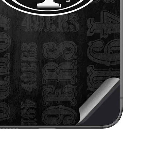 NFL San Franciso 49ers Black & White Galaxy A14 5G Skin