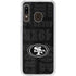 NFL San Franciso 49ers Black & White Galaxy A20 Clear Case