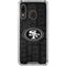NFL San Franciso 49ers Black & White Galaxy A30 Clear Case