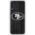 NFL San Franciso 49ers Black & White Galaxy A50 Clear Case