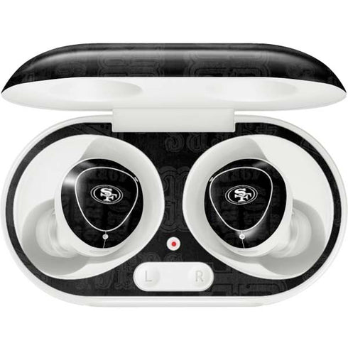 NFL San Franciso 49ers Black & White Galaxy Buds Plus Skin