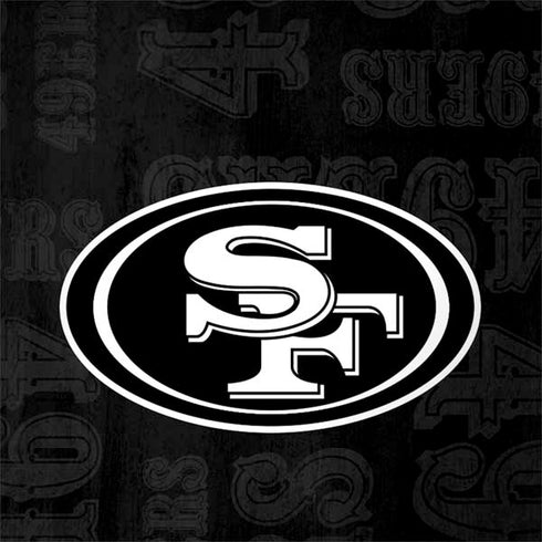 NFL San Franciso 49ers Black & White Galaxy Note 8 Skin