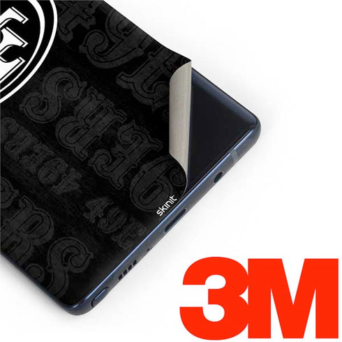 NFL San Franciso 49ers Black & White Galaxy Note 9 Skin