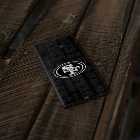NFL San Franciso 49ers Black & White Galaxy Note 9 Skin