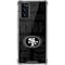 NFL San Franciso 49ers Black & White Galaxy Note20 5G Clear Case