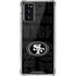 NFL San Franciso 49ers Black & White Galaxy Note20 5G Clear Case