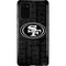 NFL San Franciso 49ers Black & White Galaxy Note20 5G Pro Case