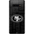 NFL San Franciso 49ers Black & White Galaxy S10 Plus Skin