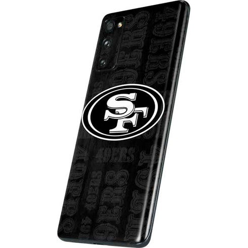 NFL San Franciso 49ers Black & White Galaxy S20 Fan Edition Skin