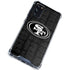 NFL San Franciso 49ers Black & White Galaxy S20 FE Clear Case