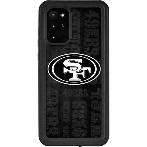 NFL San Franciso 49ers Black & White Galaxy S20 Plus Waterproof Case