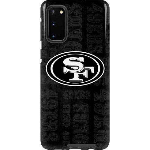 NFL San Franciso 49ers Black & White Galaxy S20 Pro Case