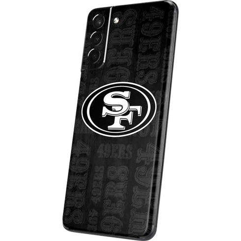 NFL San Franciso 49ers Black & White Galaxy S21 5G Skin