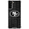 NFL San Franciso 49ers Black & White Galaxy S21 FE Clear Case