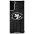 NFL San Franciso 49ers Black & White Galaxy S21 Plus 5G Clear Case
