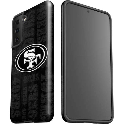 NFL San Franciso 49ers Black & White Galaxy S21 Plus 5G Pro Case