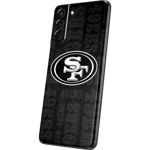 NFL San Franciso 49ers Black & White Galaxy S21 Plus 5G Skin