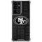 NFL San Franciso 49ers Black & White Galaxy S21 Ultra 5G Clear Case