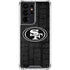 NFL San Franciso 49ers Black & White Galaxy S21 Ultra 5G Clear Case
