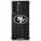 NFL San Franciso 49ers Black & White Galaxy S22 Clear Case