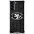 NFL San Franciso 49ers Black & White Galaxy S22 Clear Case