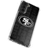 NFL San Franciso 49ers Black & White Galaxy S22 Clear Case