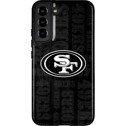 NFL San Franciso 49ers Black & White Galaxy S22 Plus Pro Case