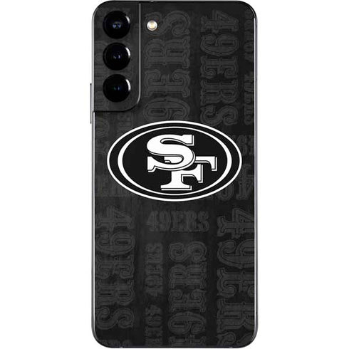 NFL San Franciso 49ers Black & White Galaxy S22 Plus Skin