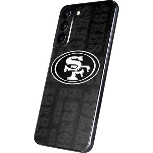 NFL San Franciso 49ers Black & White Galaxy S22 Plus Skin