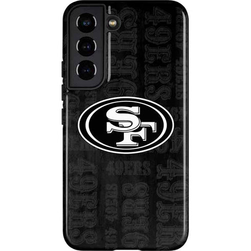 NFL San Franciso 49ers Black & White Galaxy S22 Pro Case