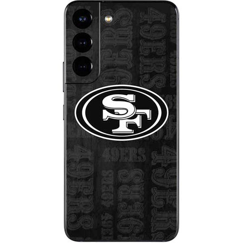 NFL San Franciso 49ers Black & White Galaxy S22 Skin