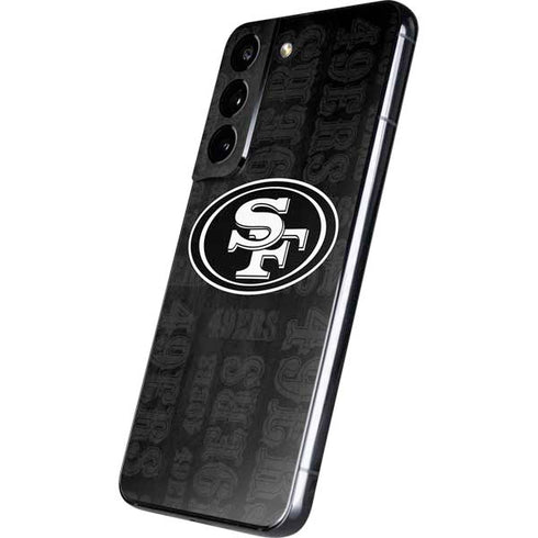 NFL San Franciso 49ers Black & White Galaxy S22 Skin