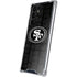 NFL San Franciso 49ers Black & White Galaxy S22 Ultra Clear Case