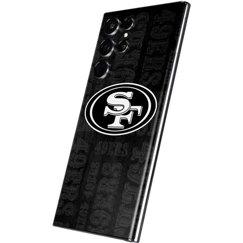 NFL San Franciso 49ers Black & White Galaxy S22 Ultra Skin