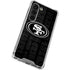 NFL San Franciso 49ers Black & White Galaxy S23 Clear Case