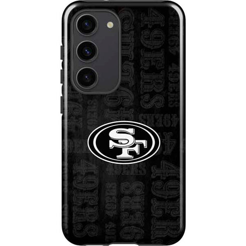 NFL San Franciso 49ers Black & White Galaxy S23 Pro Case