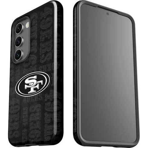 NFL San Franciso 49ers Black & White Galaxy S23 Pro Case