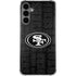 NFL San Franciso 49ers Black & White Galaxy S24 Plus Clear Case