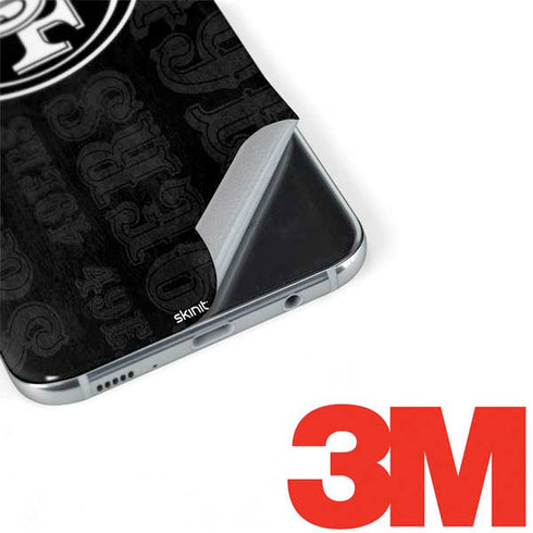 NFL San Franciso 49ers Black & White Galaxy S8 Skin