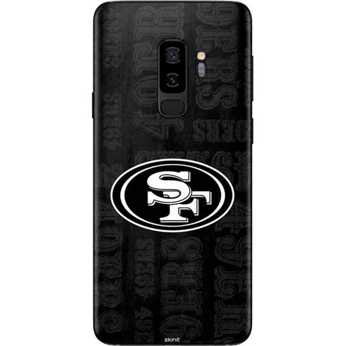 NFL San Franciso 49ers Black & White Galaxy S9 Plus Skin
