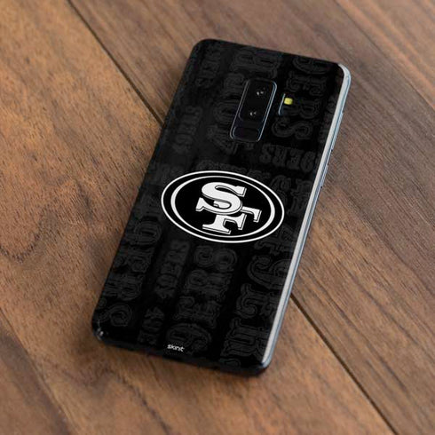 NFL San Franciso 49ers Black & White Galaxy S9 Plus Skin