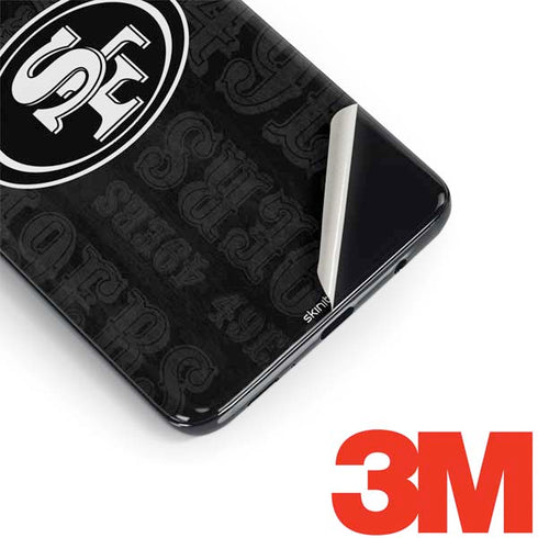 NFL San Franciso 49ers Black & White Galaxy S9 Skin