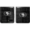 NFL San Franciso 49ers Black & White Galaxy Z Flip Skin