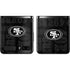 NFL San Franciso 49ers Black & White Galaxy Z Flip Skin