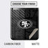 NFL San Franciso 49ers Black & White Galaxy Z Flip Skin