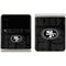 NFL San Franciso 49ers Black & White Galaxy Z Flip3 5G Skin