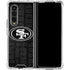 NFL San Franciso 49ers Black & White Galaxy Z Fold4 5G Clear Case